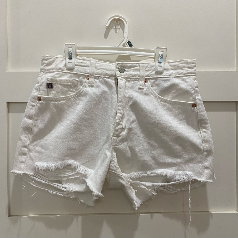 White Jean‎ shorts